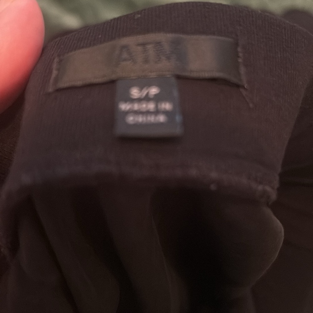 ATM Pull On A Line Silk Midi Skirt Black S/P - Picture 5 of 6